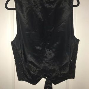 Spencer Jeremy Other - Classy black silk and beaded vest. Spencer Jeremy Other - Classy black silk and beaded vest.